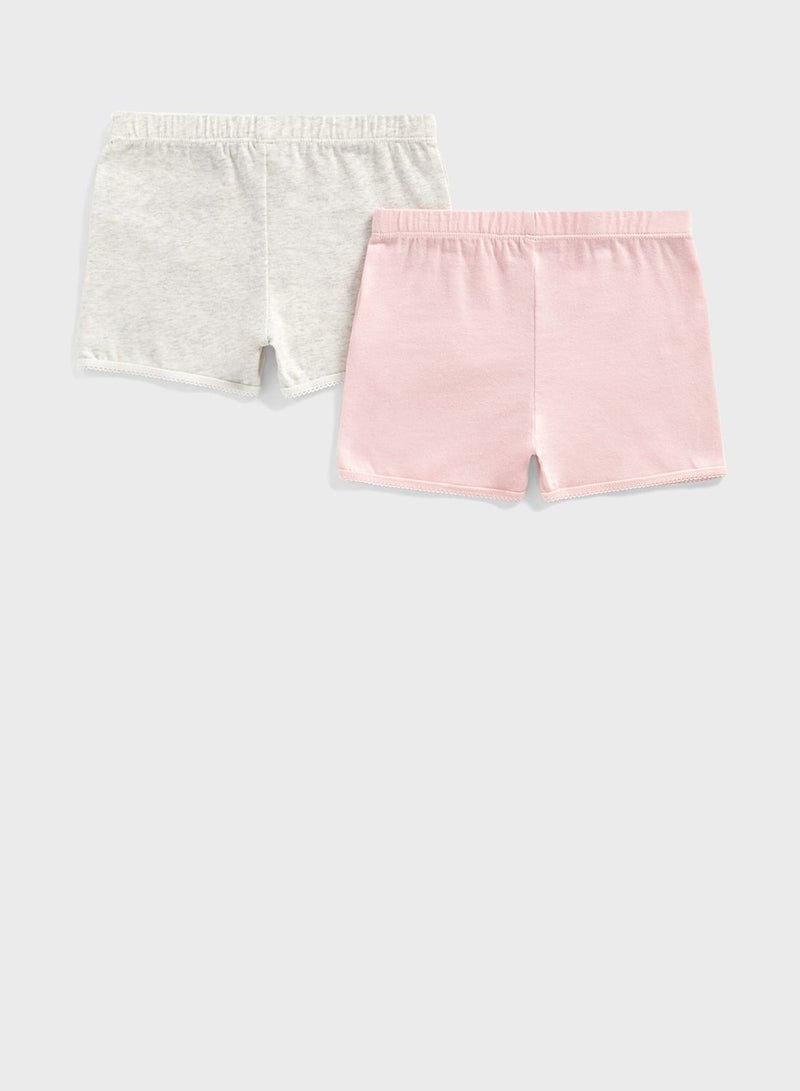 Pink and Grey Shorts - 2 Pack