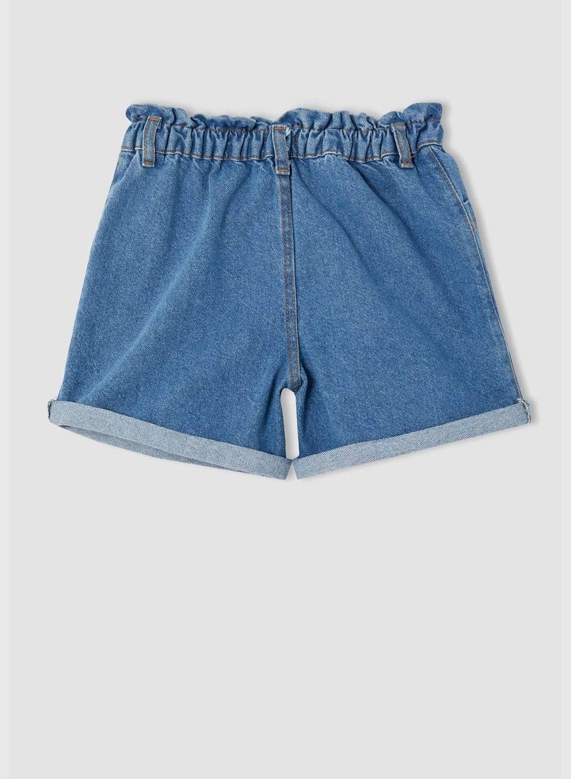 Relax Fit Mini Jean Shorts