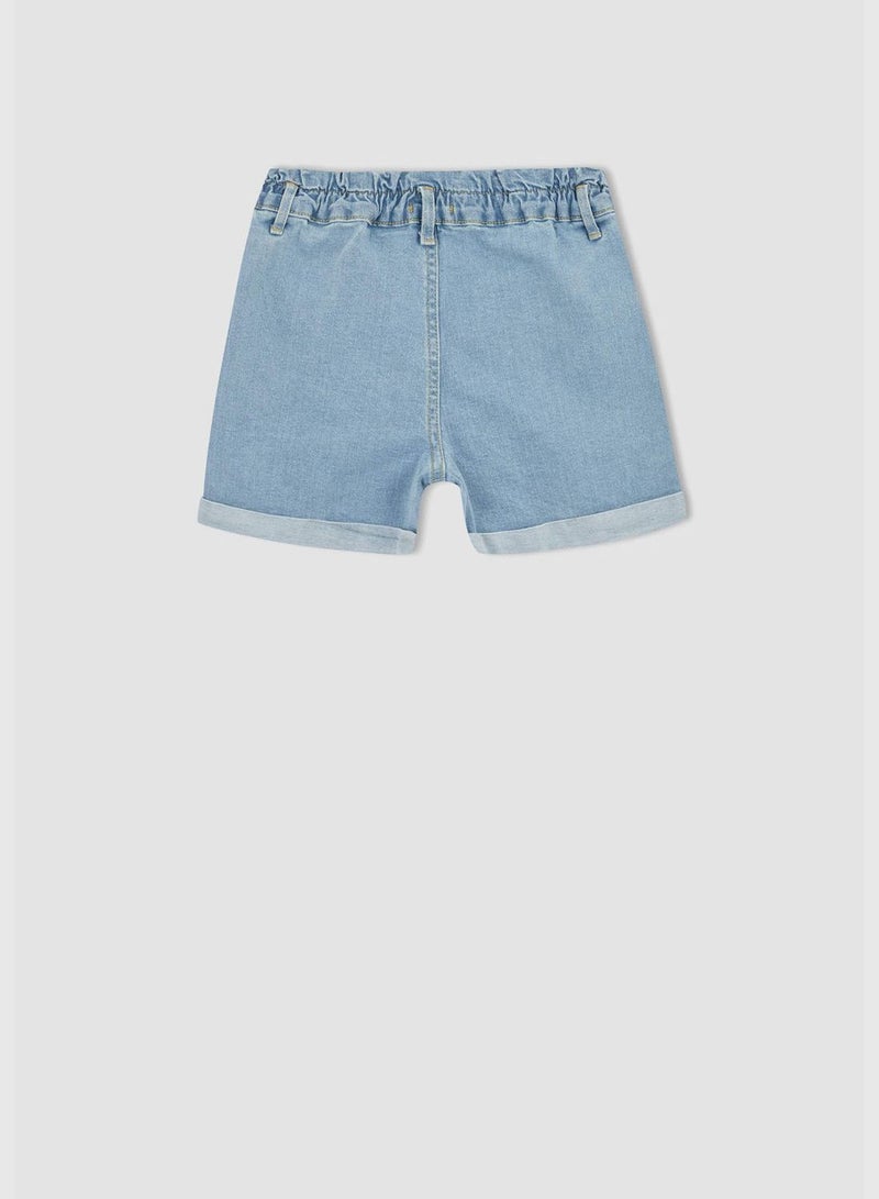 Relax Fit Mini Jean Shorts