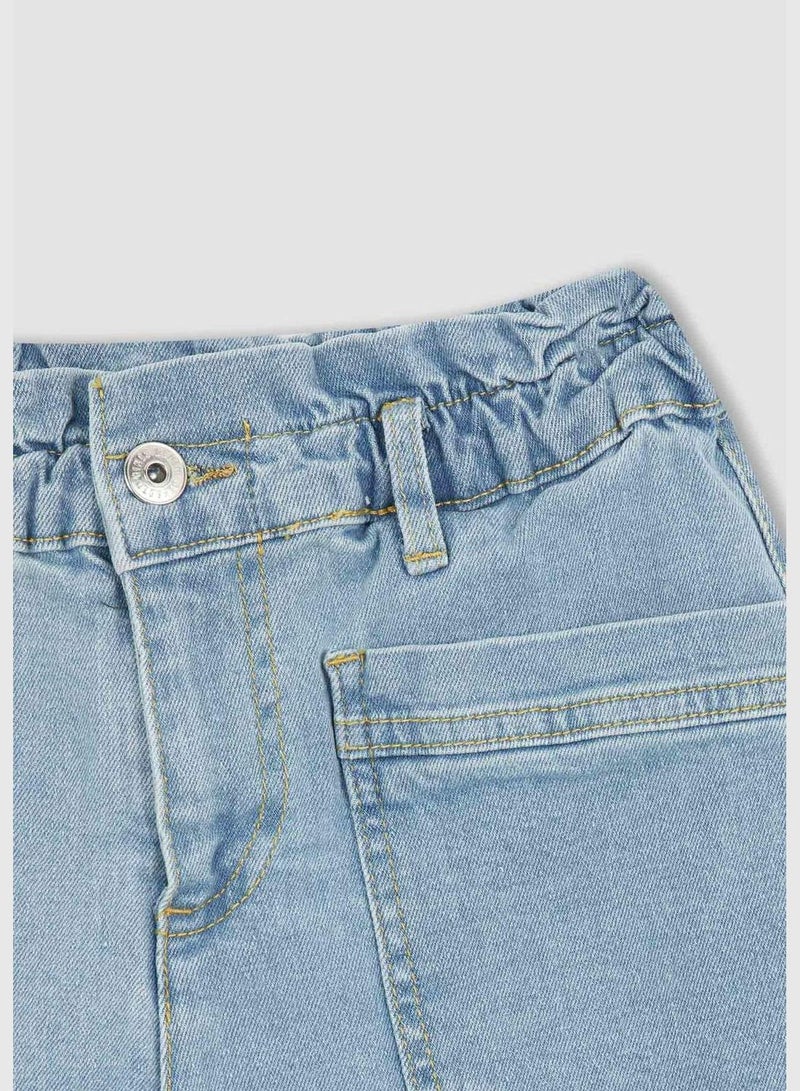 Relax Fit Mini Jean Shorts