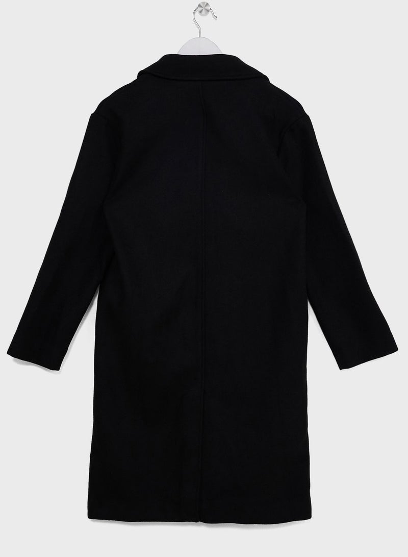Youth Lapelled Straight Cut Coat