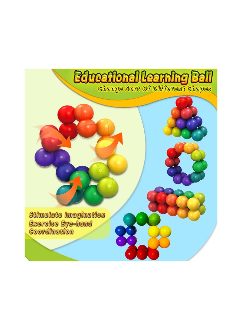Pop Bubble Fidget Sensory Toys Autism Puzzle Ball Toddler Autistic Twist Figit ADHD Fidgits Desk Traveling Educational Learning Montessori for Girls Boy