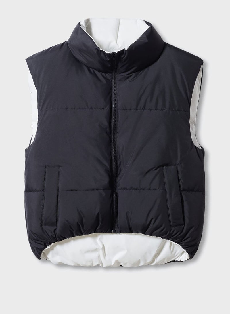 Kids Reversible Quilted Gilet