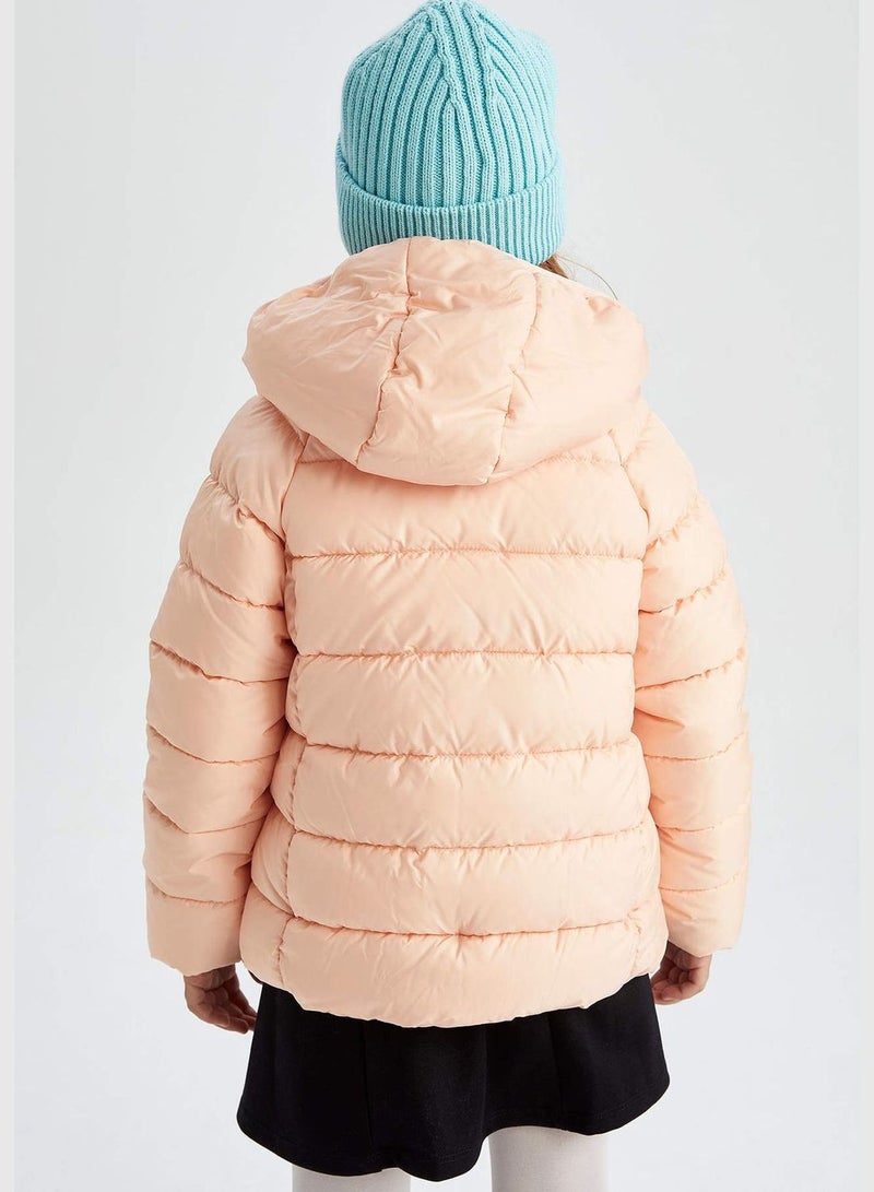 Regular Fit Hooded Puffer Jacket