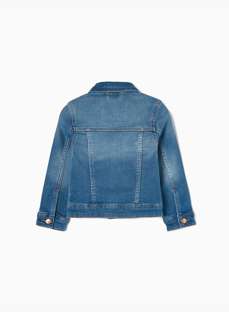 Zippy Faded Long Sleeves Denim Jacket