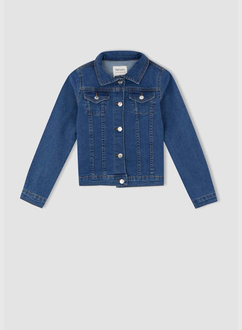 Girl Regular Fit Denim Jacket