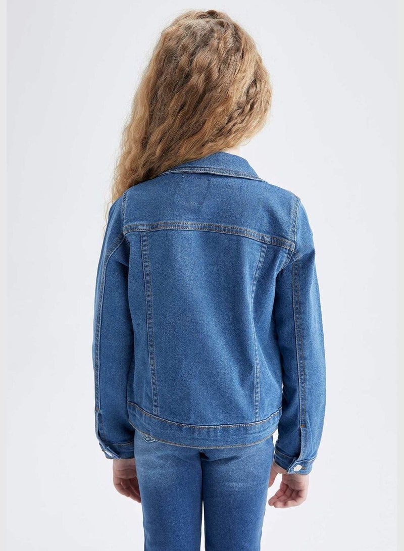 Girl Regular Fit Denim Jacket