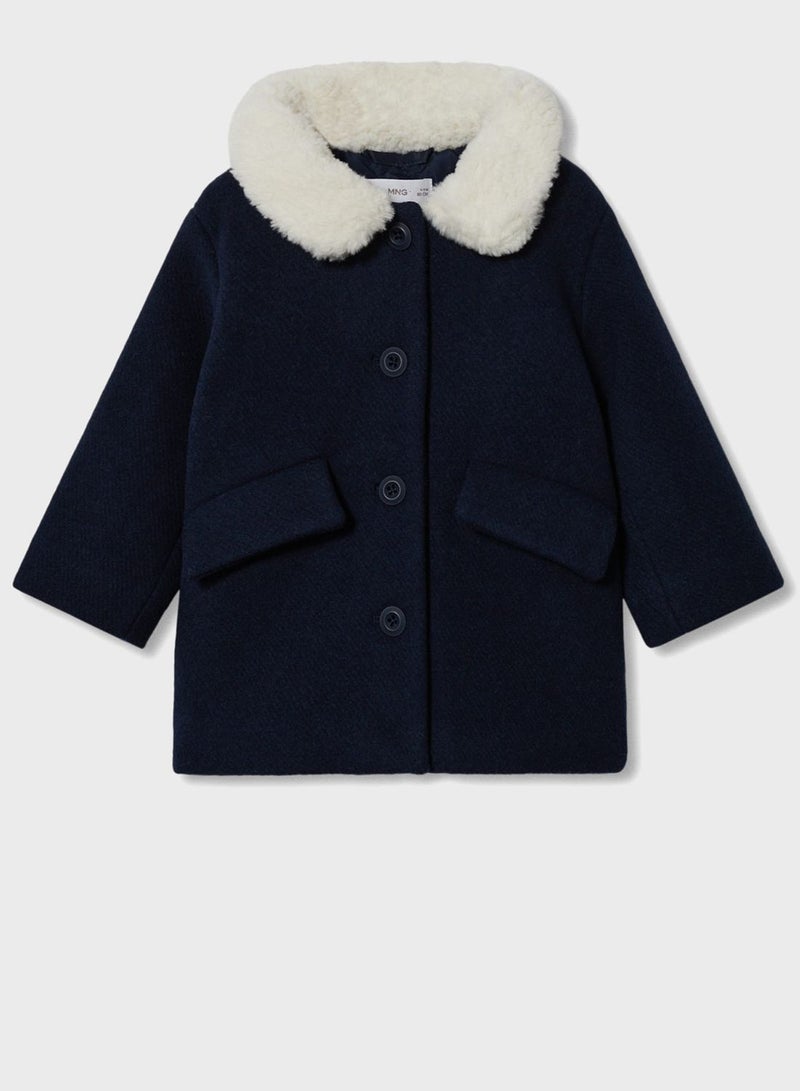 Infant Fur Collar Jacket