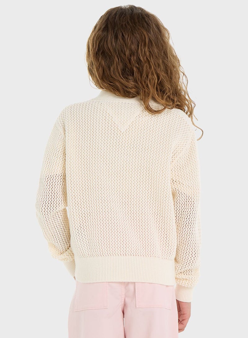 Kids Logo Cardigan