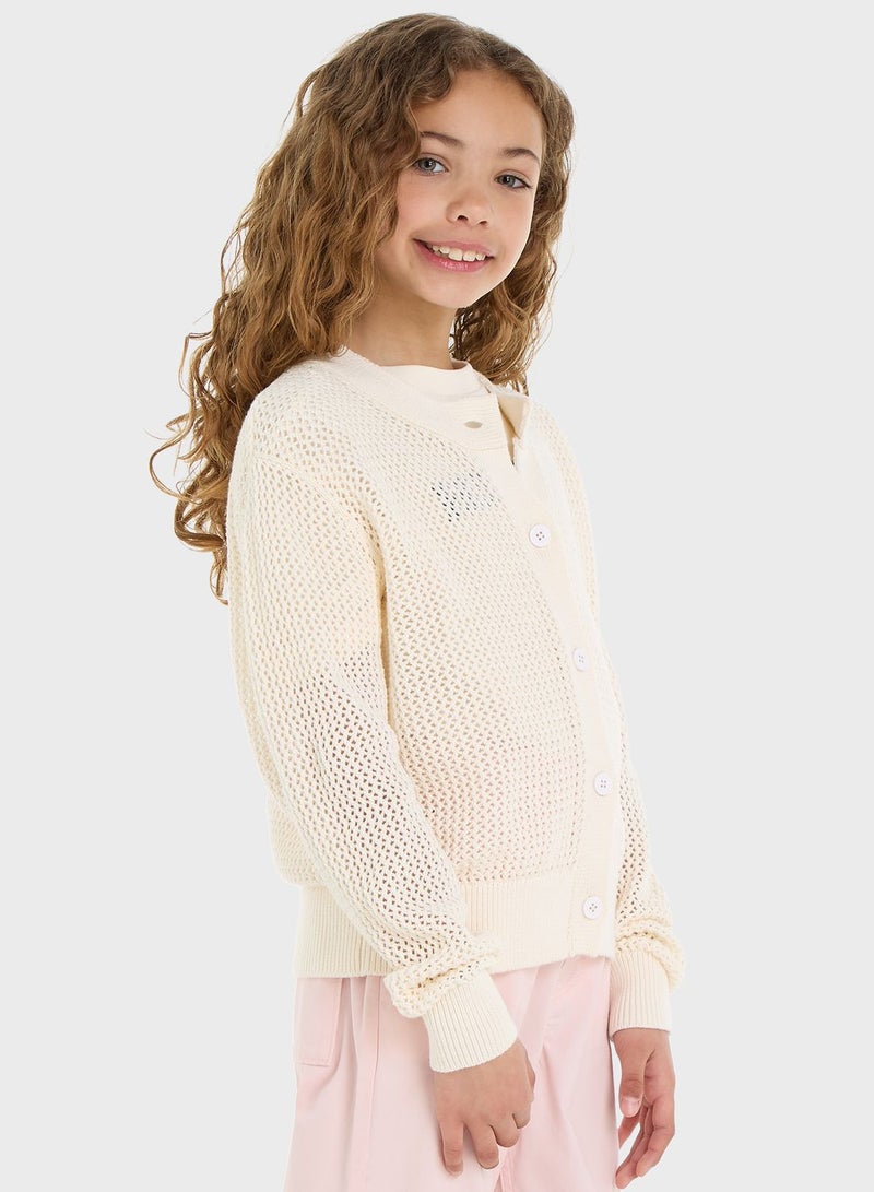 Kids Logo Cardigan