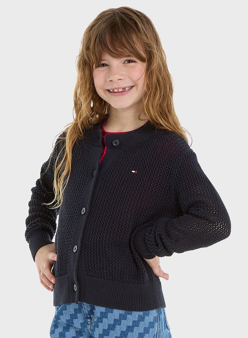 Kids Logo Cardigan