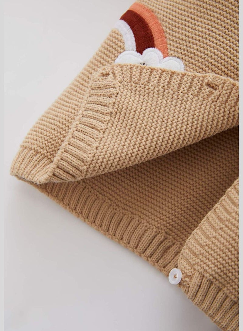 BabyGirl Bike Neck Long Sleeve Tricot Cardigan