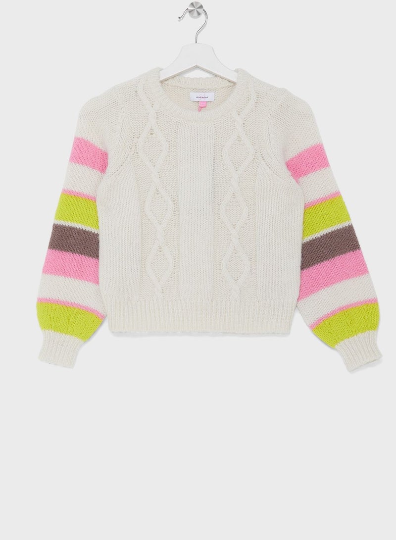 Kids Color Block Sweater