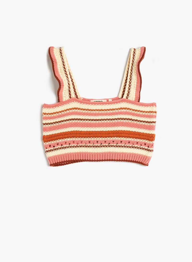 Crocheted Crop Top Strappy