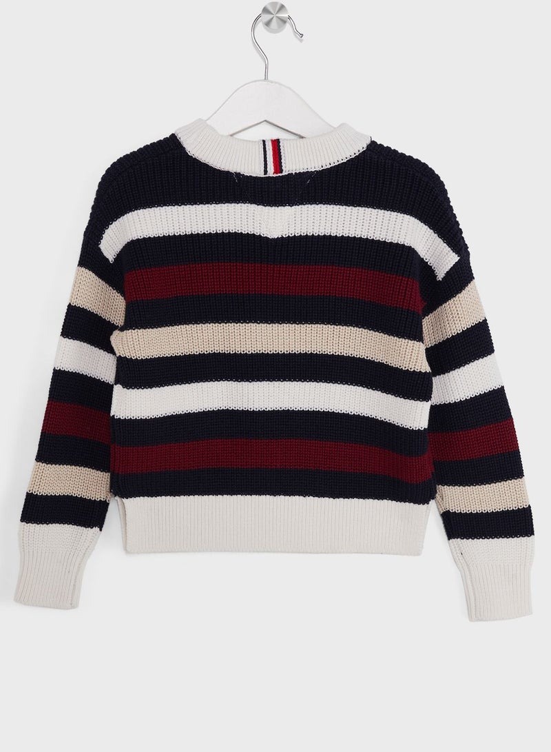 Kids Striped Knitted Sweater