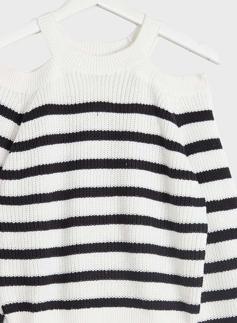 Kids Striped Knitted Sweater