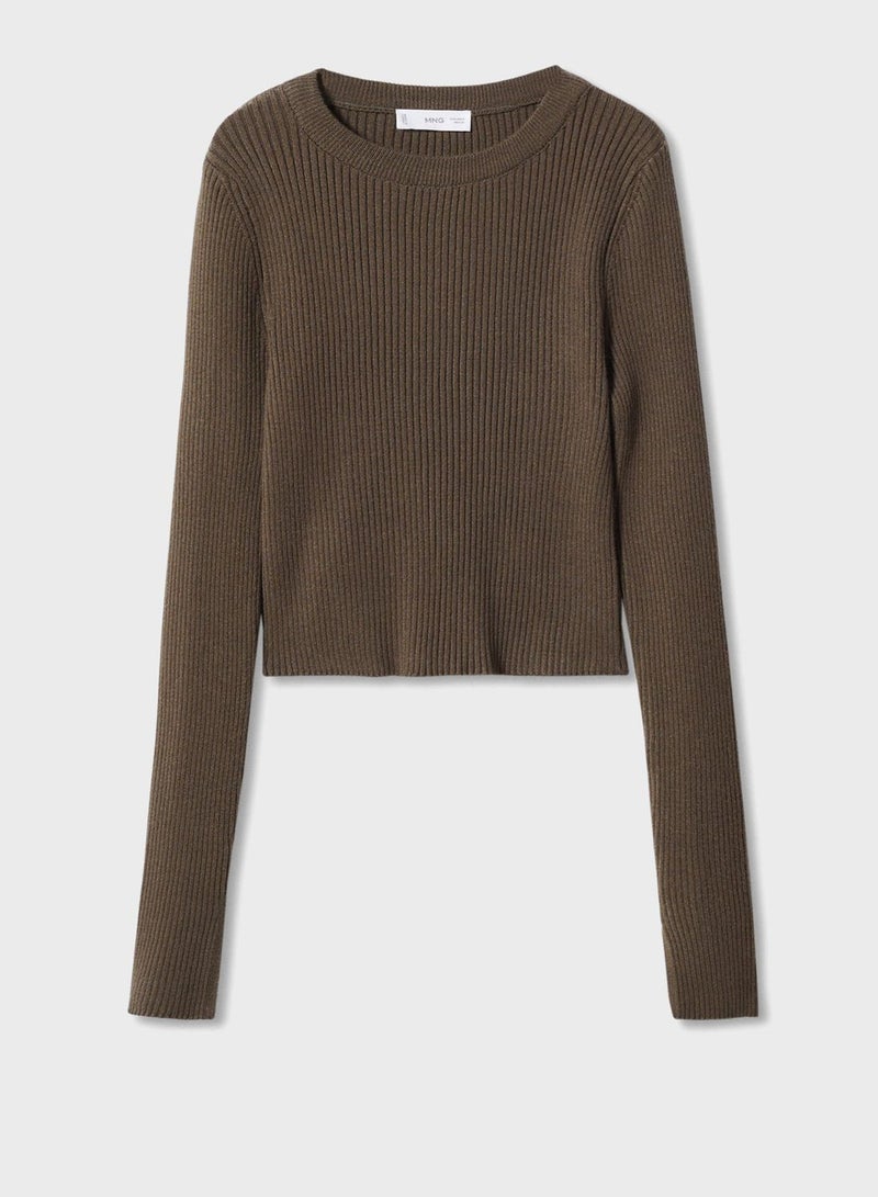 Kids Ribbed Knitted Sweater