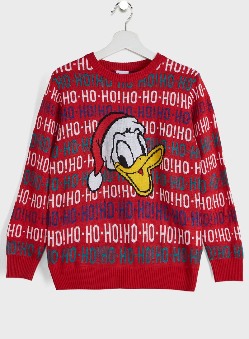 Kids Donald Duck Christmas Sweater