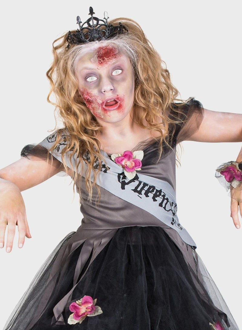 Kids Zombie Prom Queen Dress & Accessories