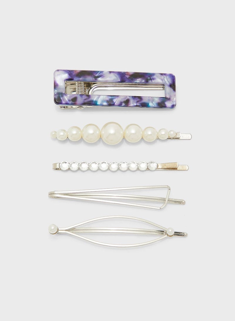 Kids 5 Pack Hair Clips