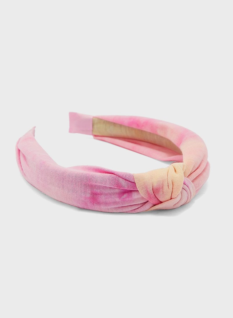 Kids Tie Dye Knotted Headband