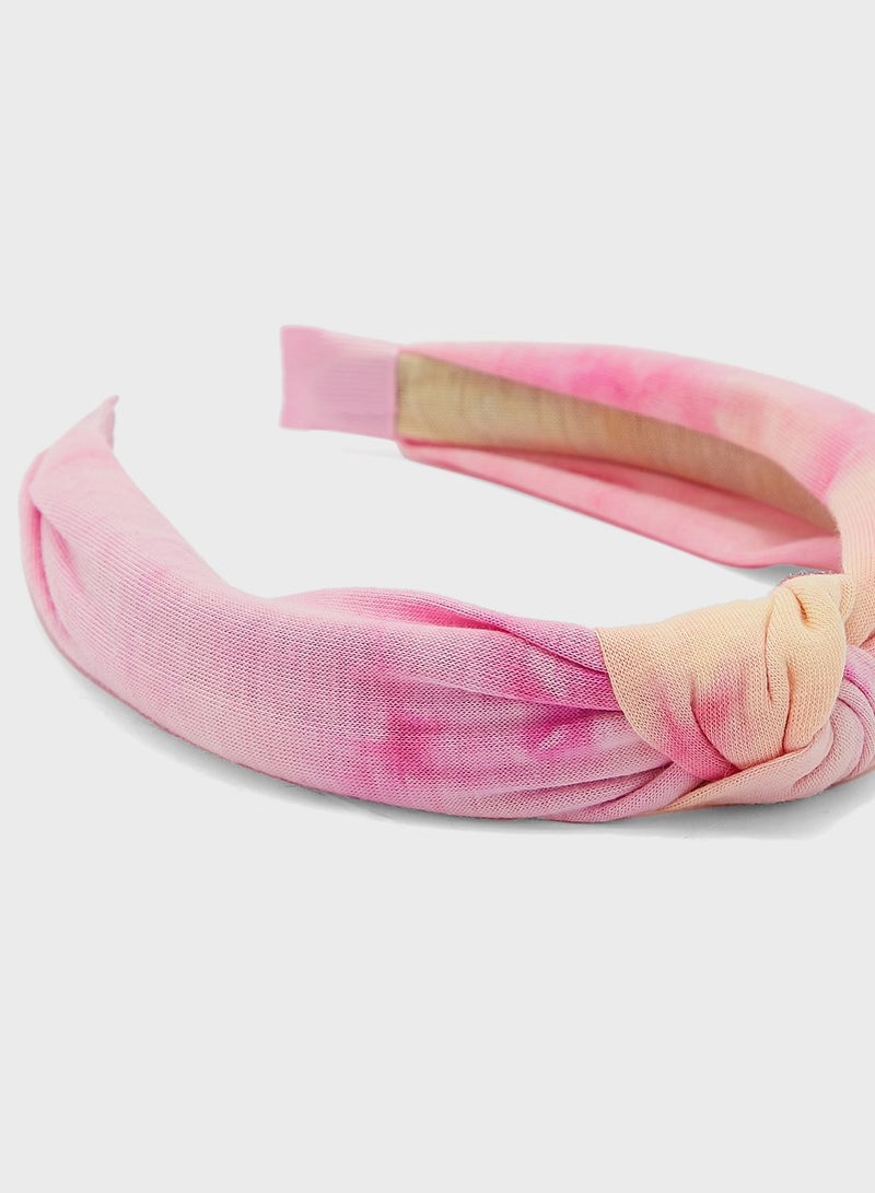 Kids Tie Dye Knotted Headband