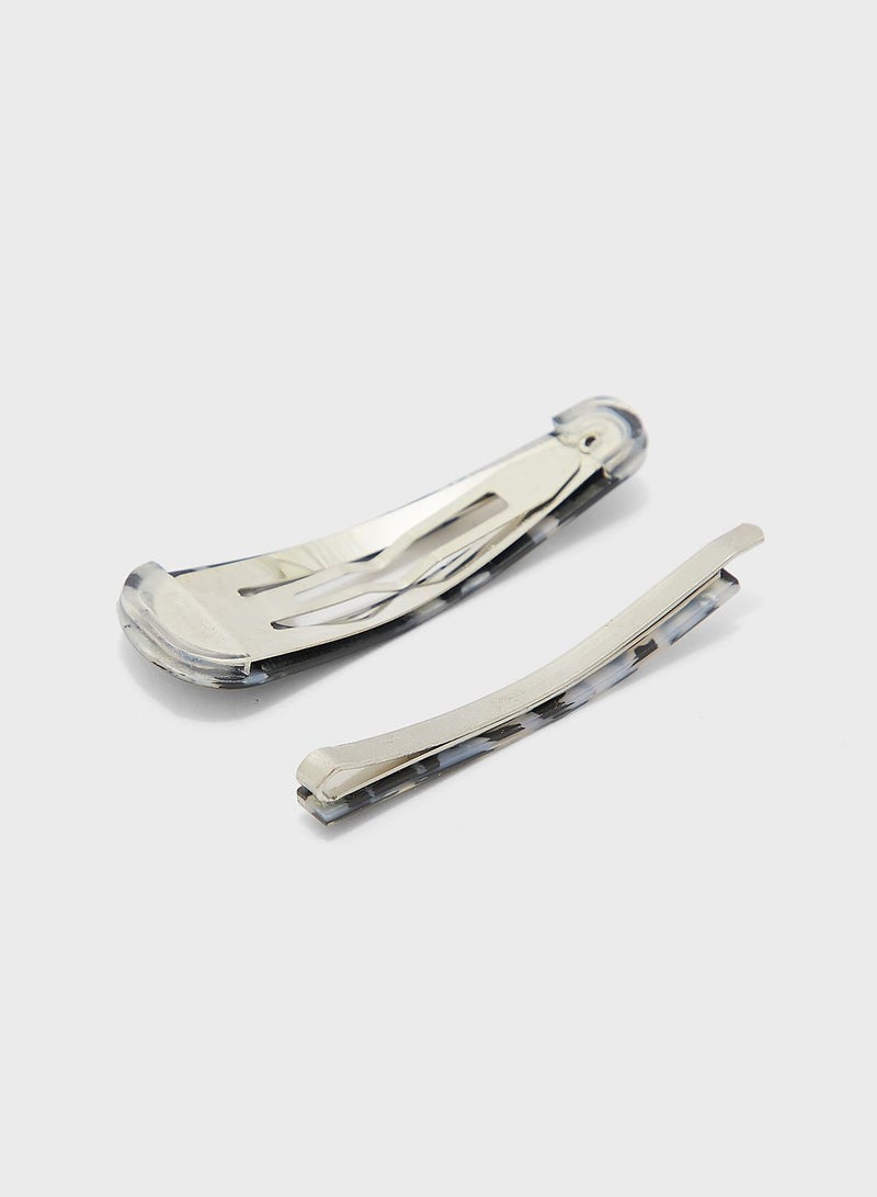 Kids 2 Pack Resin Hair Clips