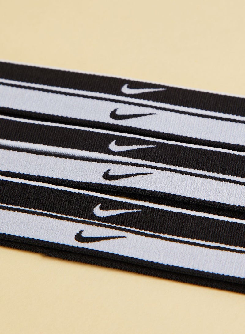6 Pack Swoosh Tipped Headbands