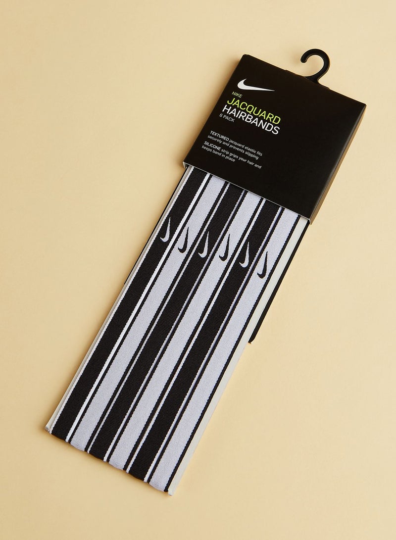 6 Pack Swoosh Tipped Headbands