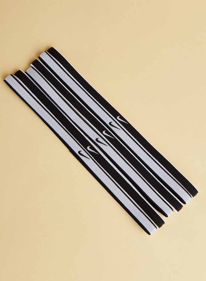6 Pack Swoosh Tipped Headbands