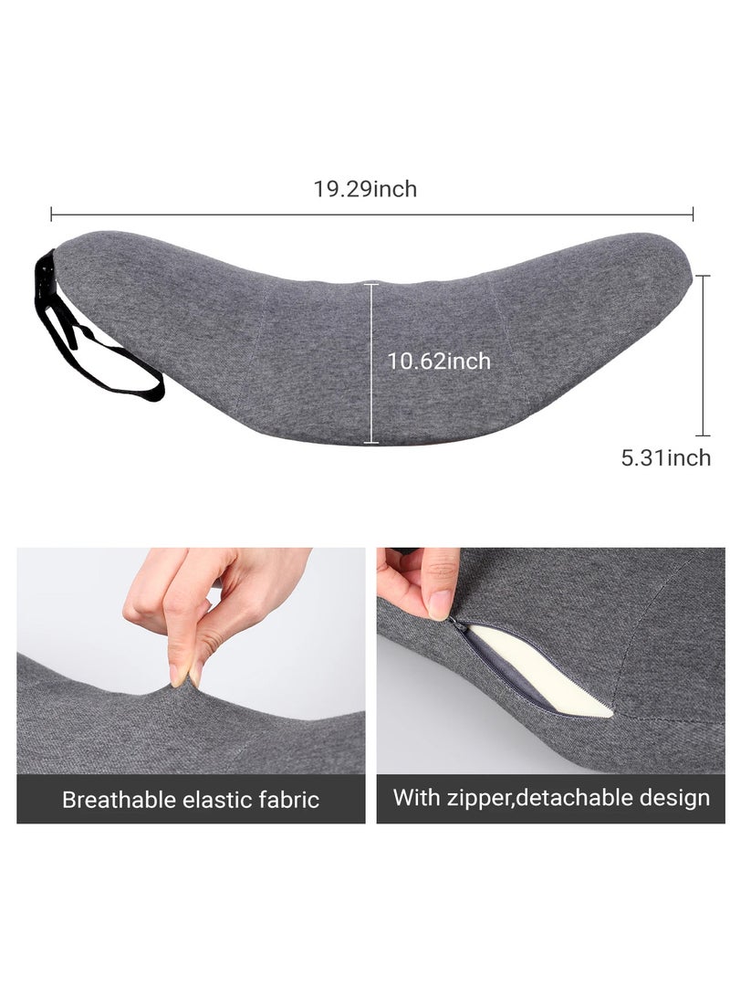 Waist Support Pillow, Comfortable Cotton Lumbar Support Pillow Portable for Bedroom