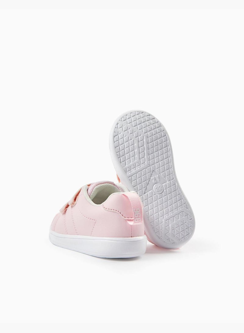 Zippy Trainers For Baby Girls - White Pink