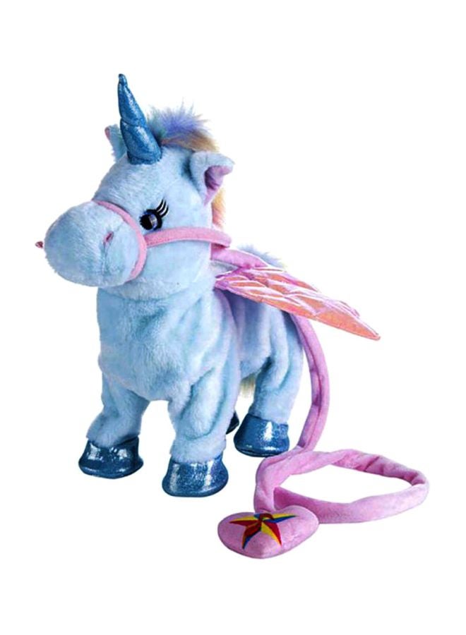 Walking Musical Stuffed Unicorn Figure 35cm