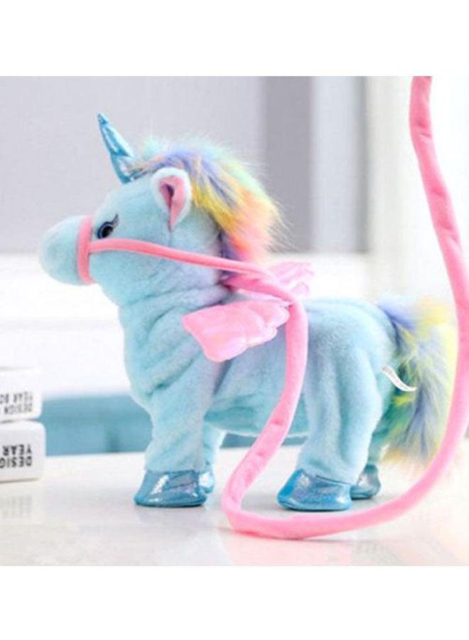 Walking Musical Stuffed Unicorn Figure 35cm