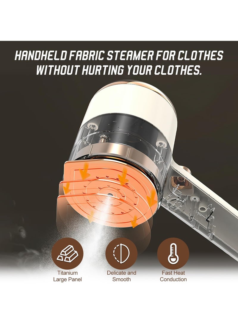 Portable Mini Ironing Machine, Travel Mini Steam Iron, Handheld Garment Steamer with Fast Preheating for Steam Dry Ironing, Ideal for Home and Travel