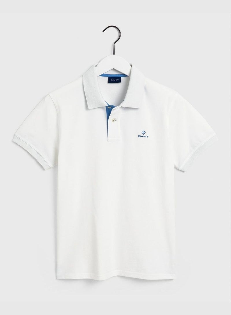 GANT Contrast Pique Polo Shirt