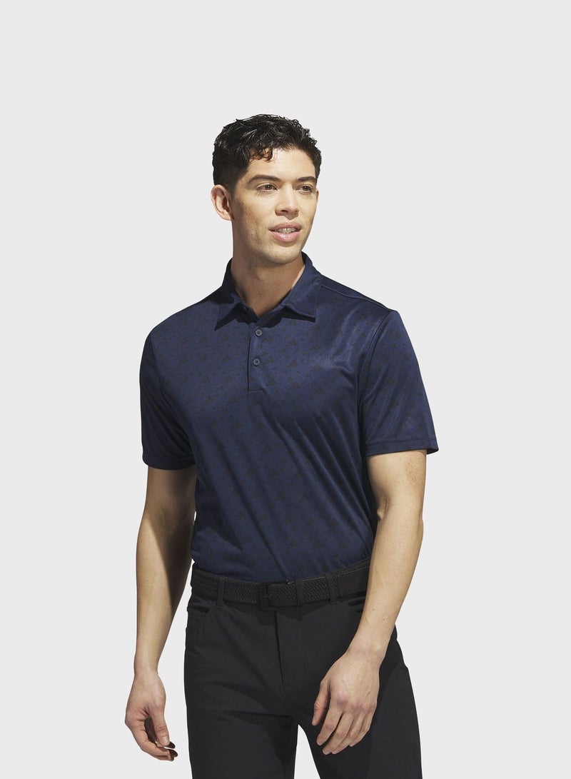 Core Allover Print Golf Polo Shirt