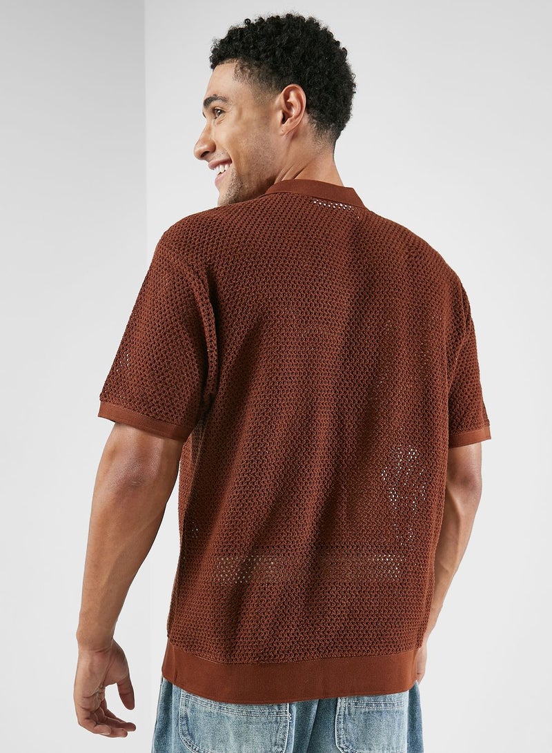 Rolling Button Up Polo