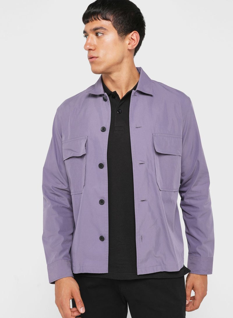 Casual Pocket Detail Relaxed Fit Shirt