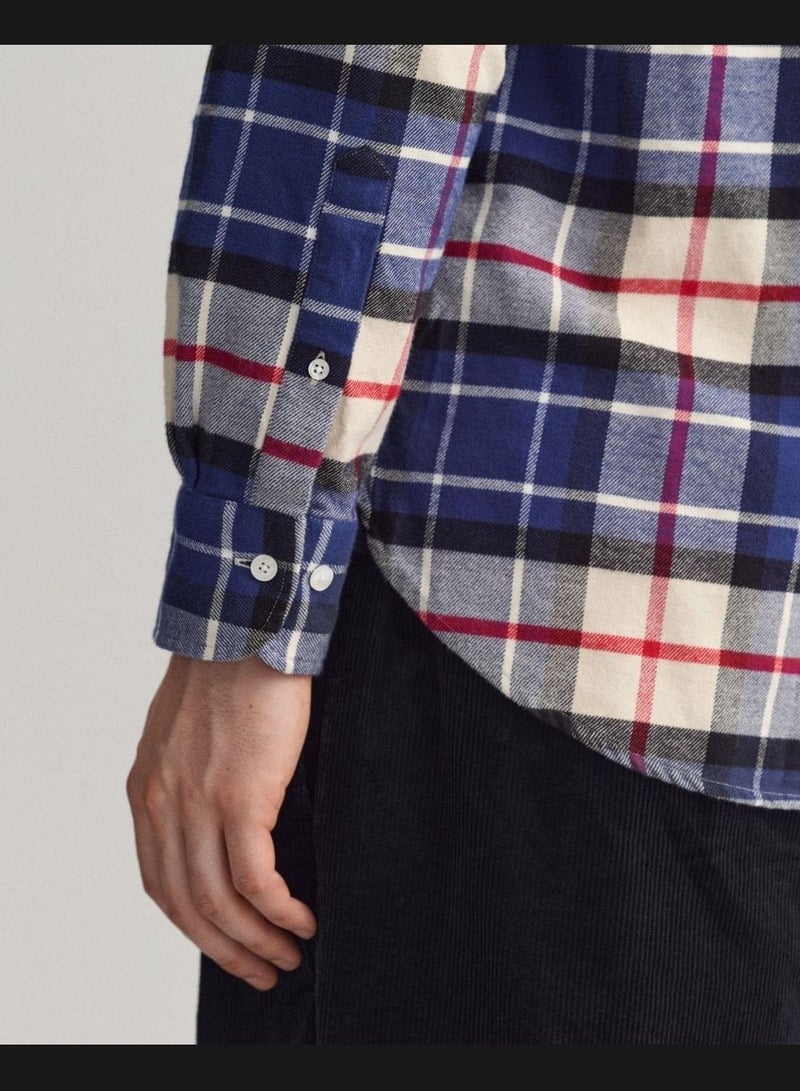 GANT Regular Fit Flannel Tartan Shirt