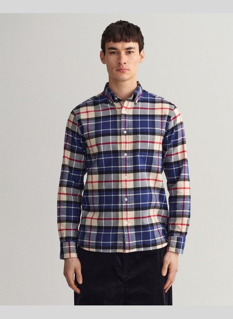 GANT Regular Fit Flannel Tartan Shirt