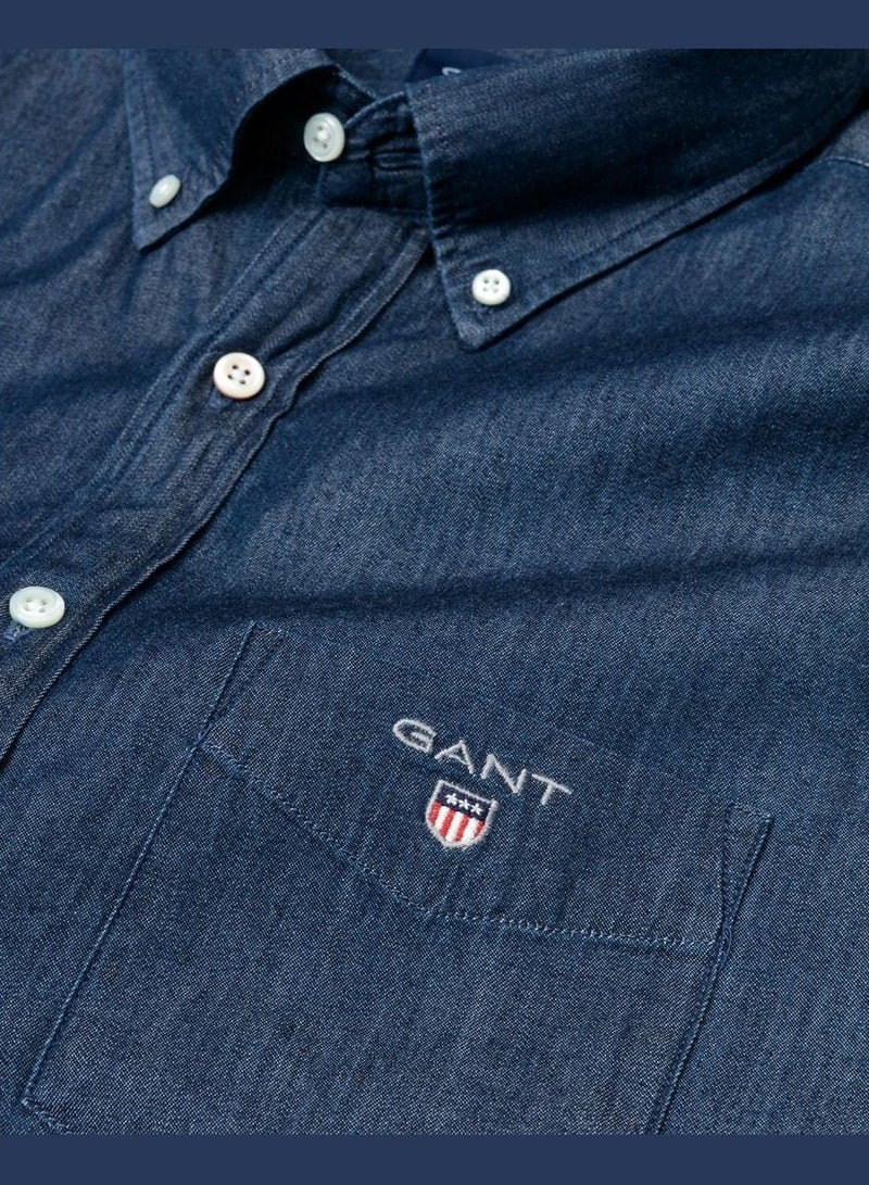 GANT Regular Fit Indigo Shirt