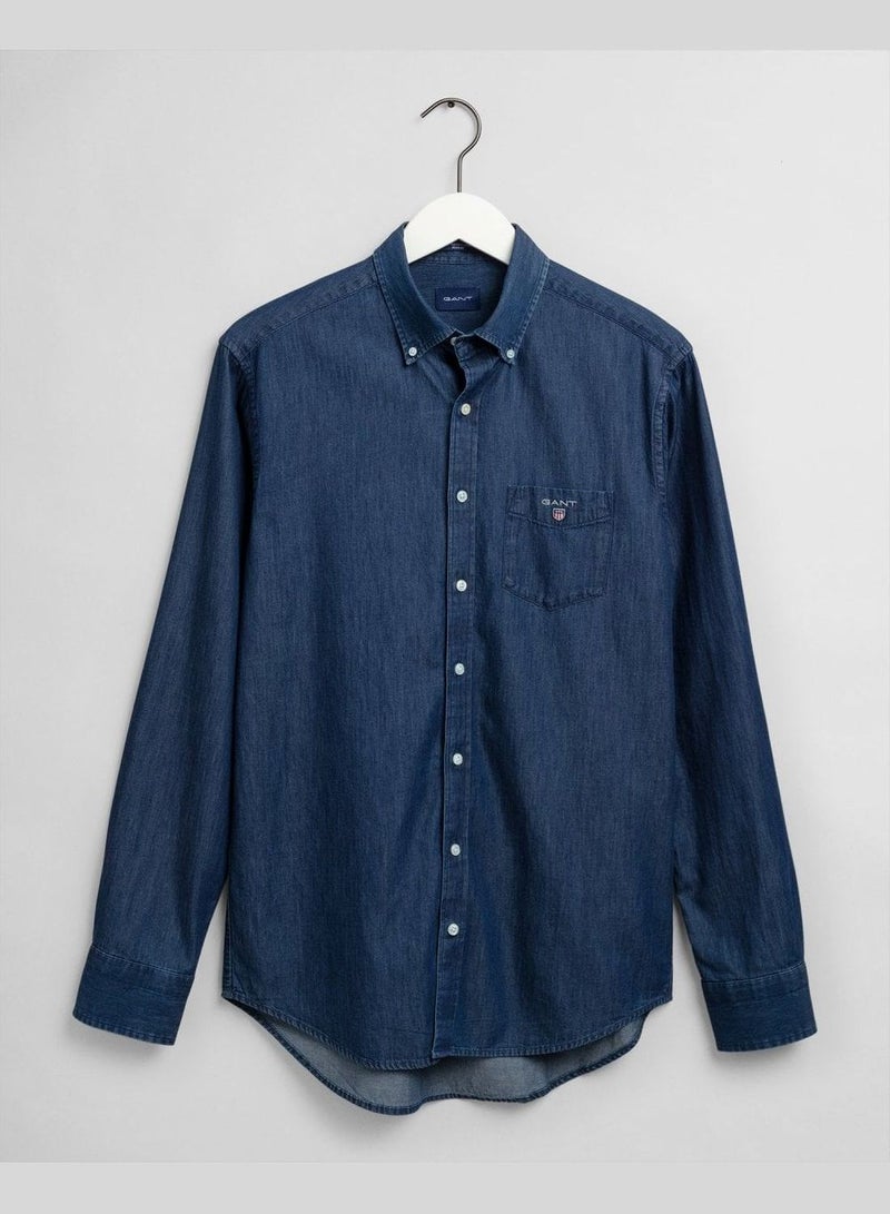 GANT Regular Fit Indigo Shirt