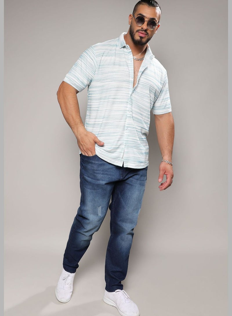 Short Sleeve Striped Shirt