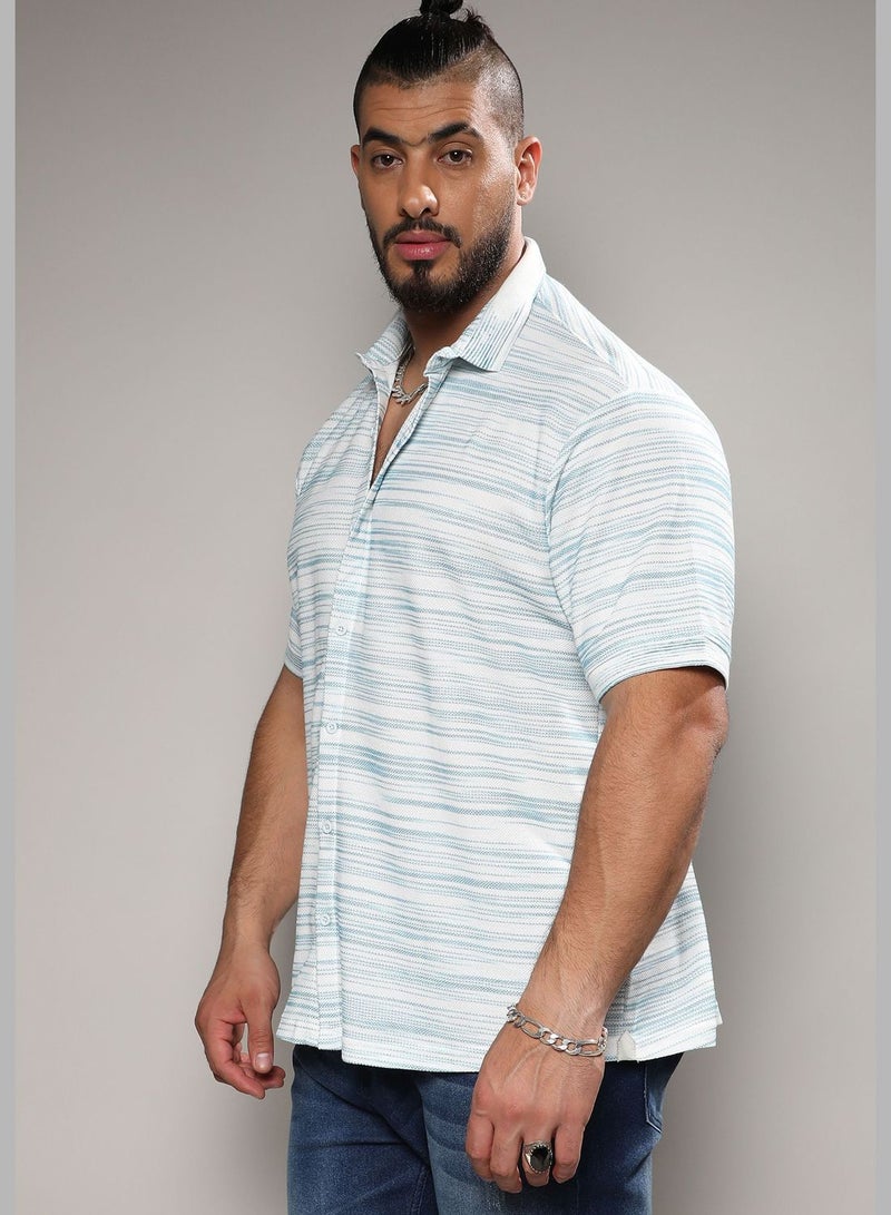 Short Sleeve Striped Shirt