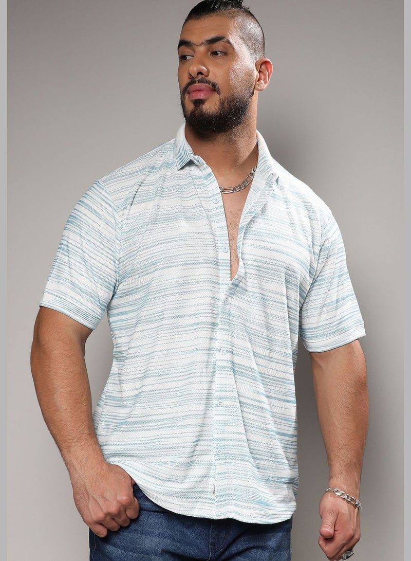 Short Sleeve Striped Shirt