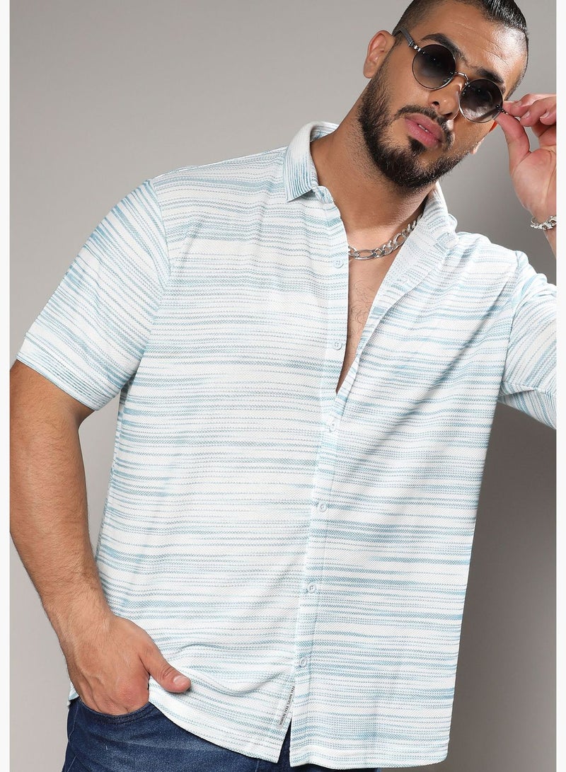 Short Sleeve Striped Shirt