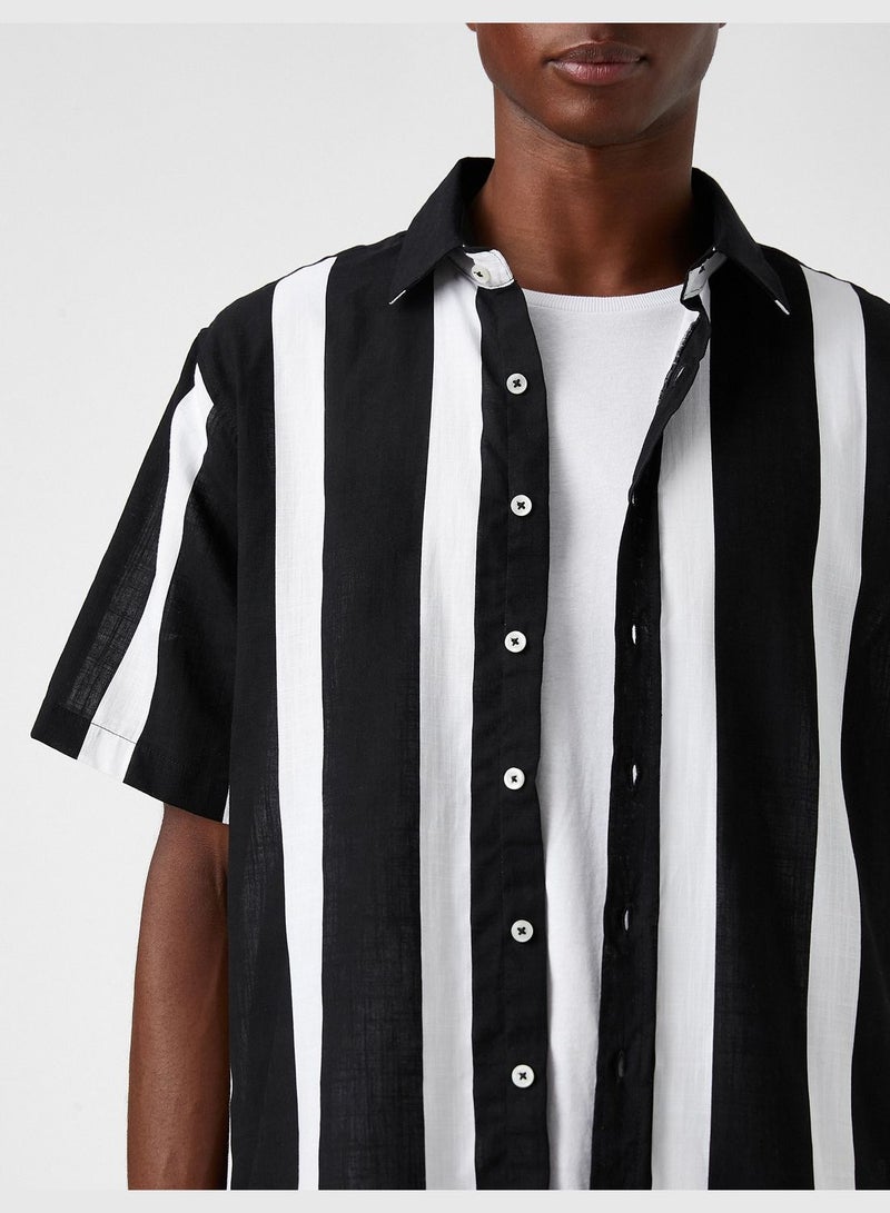 Striped Short Sleeve Shirt