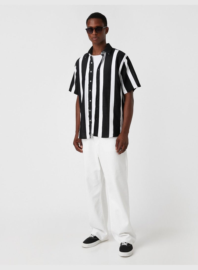 Striped Short Sleeve Shirt