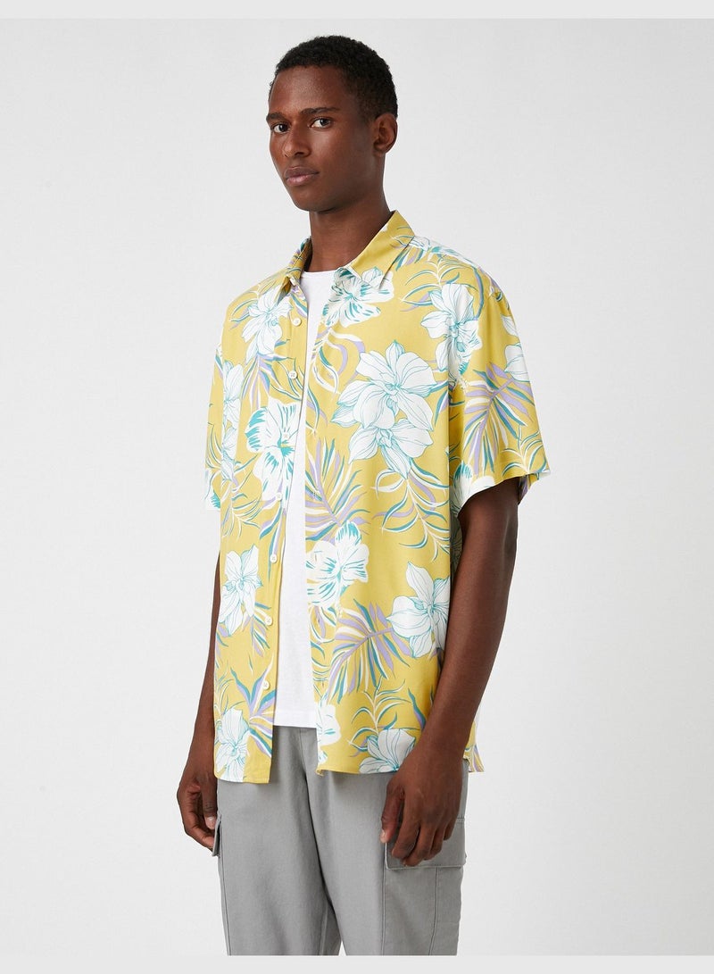 Patterned Short Sleeve Shirt